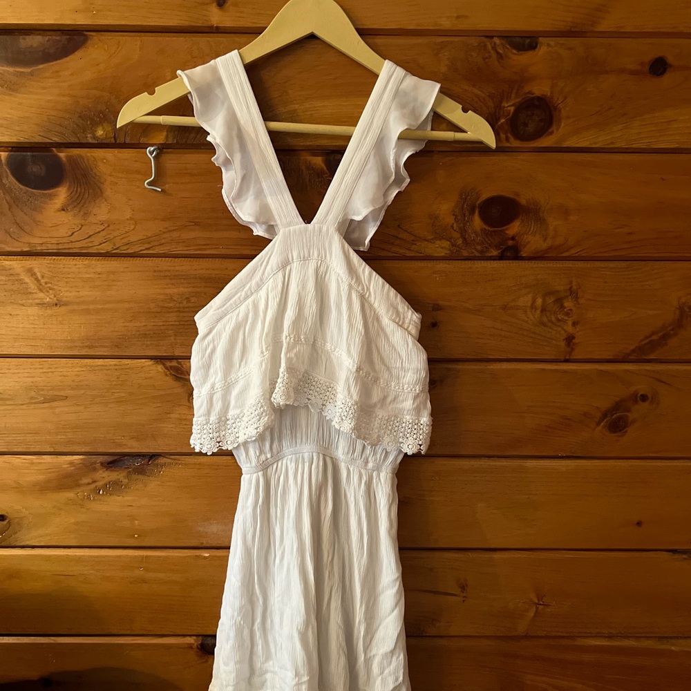 Elegant White Mini Dress